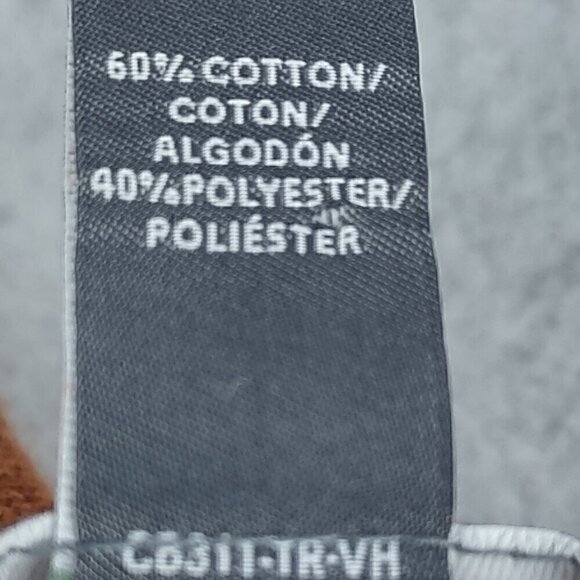 Van Heusen Mens Dark Orange Flex Long Sleeve 1/4 Zip Soft Sweater Size Large - Picture 13 of 13